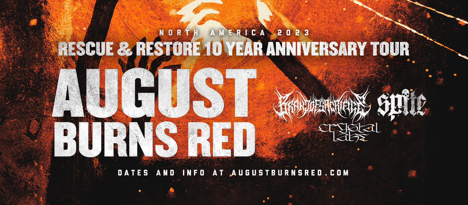 August Burns Red: Rescue & Restore 10 year Anniversary Tour -Presented by WJRR- House of Blues Orlando, FL. November 18th