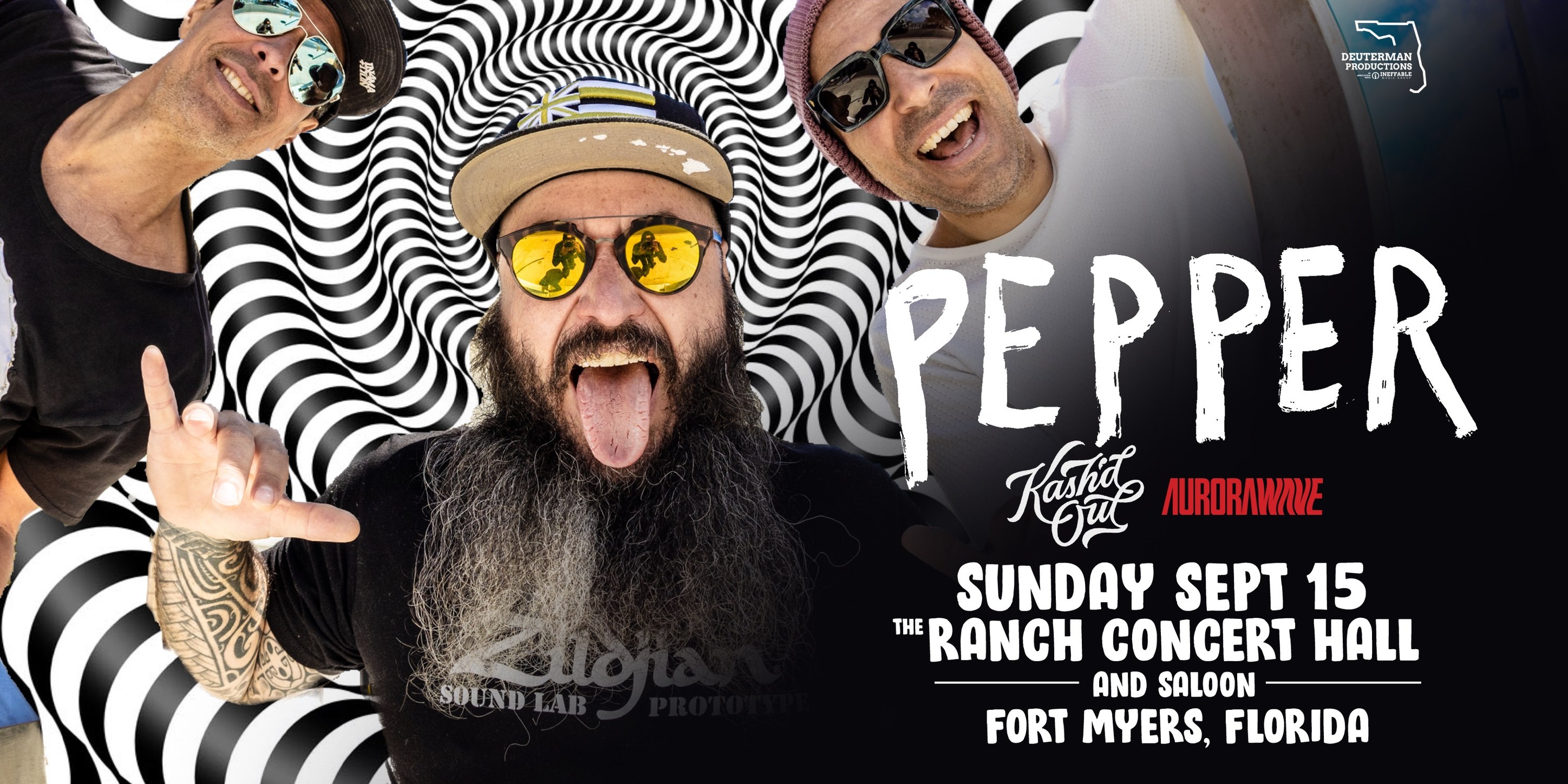 Deuterman Productions Presents: Pepper Live at The Ranch Concert Hall With Kash’d Out & Aurorawave