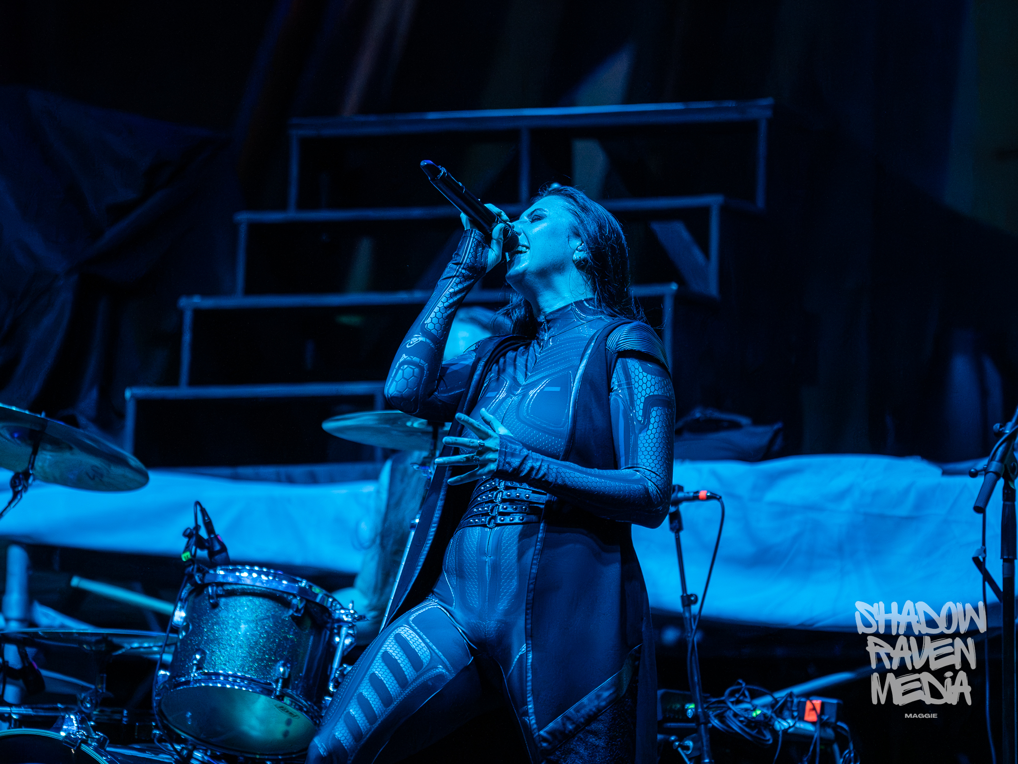 Brittney Slayes vocalist of Unleash the Archers concert photo from Jannus Live show in St. Petersburg Florida September 7 2024