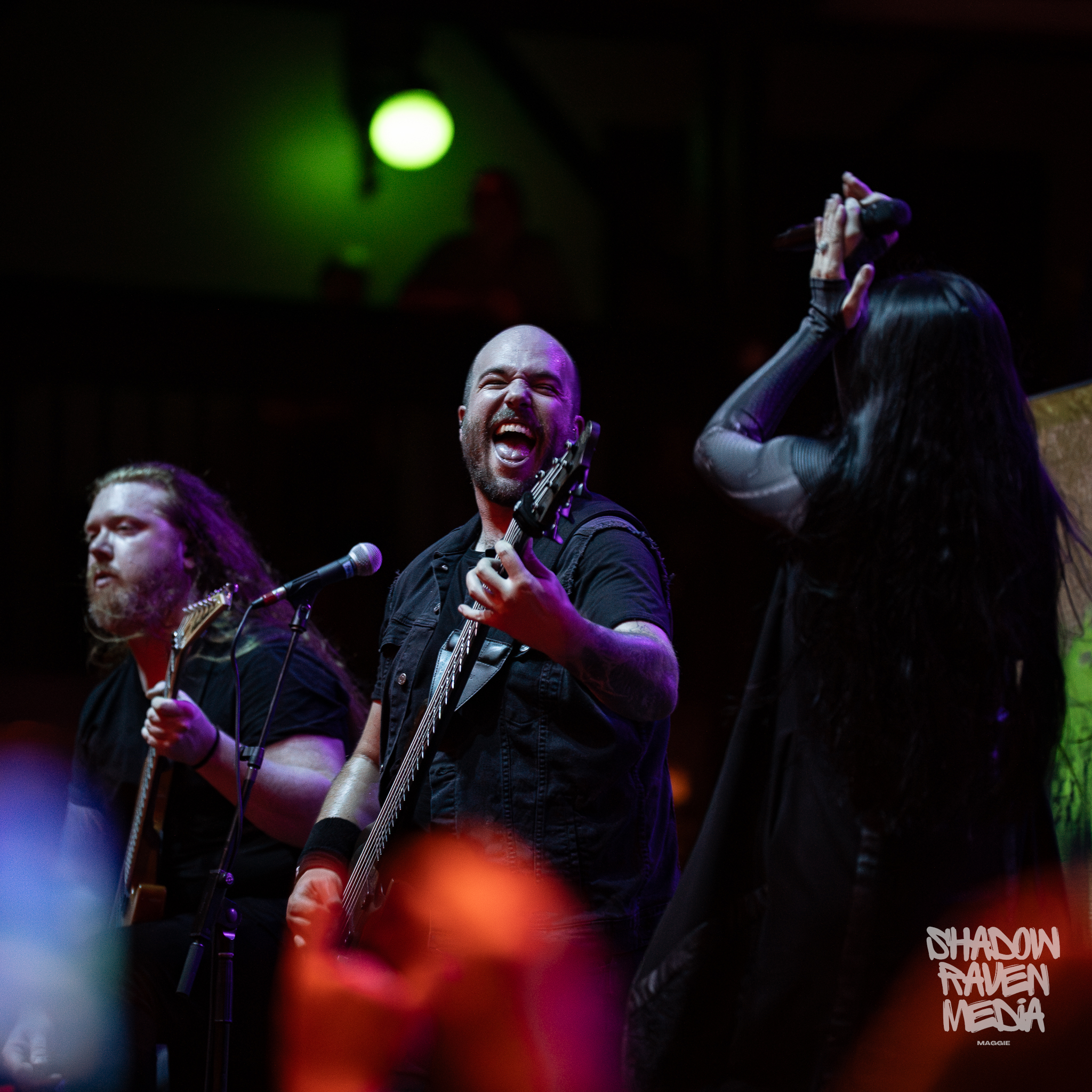 Nick Miller bassist of Unleash the Archers concert photo from Jannus Live show in St. Petersburg Florida September 7 2024