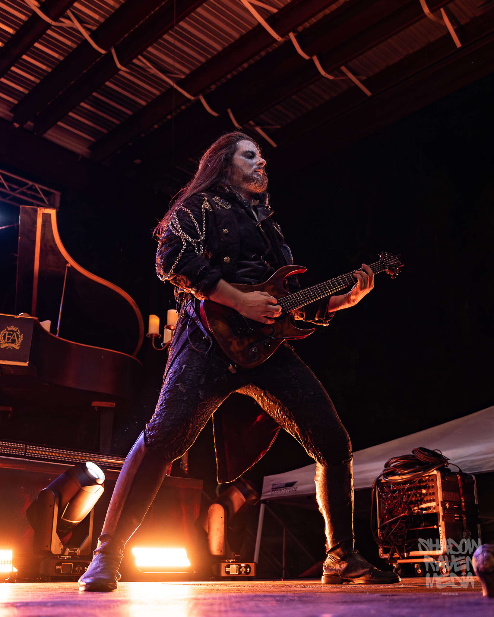 Italian symphonic death metal band Fleshgod Apocalypse plays for a crowd at The Orpheum in Tampa Florida on September 29 2024