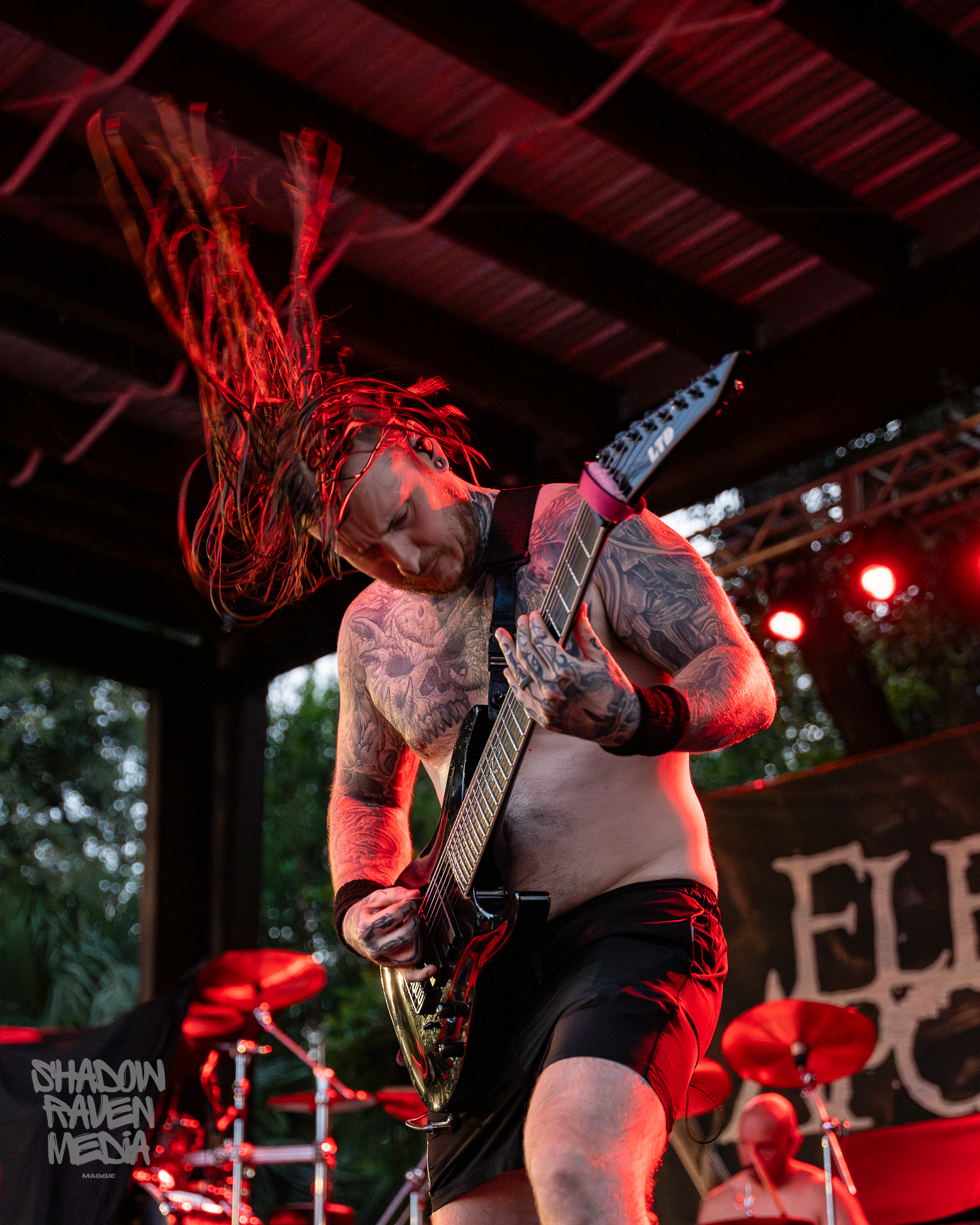 death metal band Ingested plays for a crowd at The Orpheum in Tampa Florida on September 29 2024