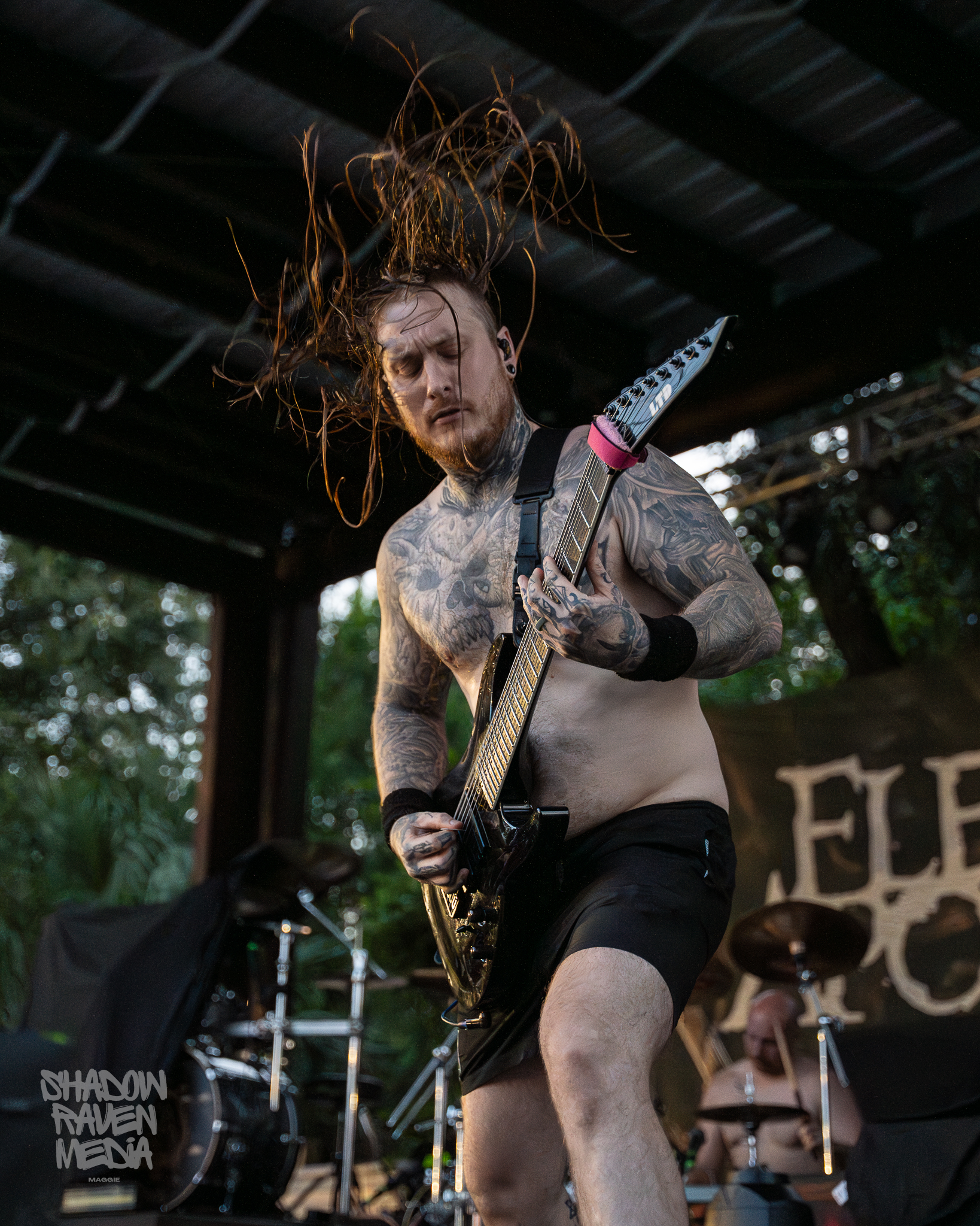 death metal band Ingested plays for a crowd at The Orpheum in Tampa Florida on September 29 2024