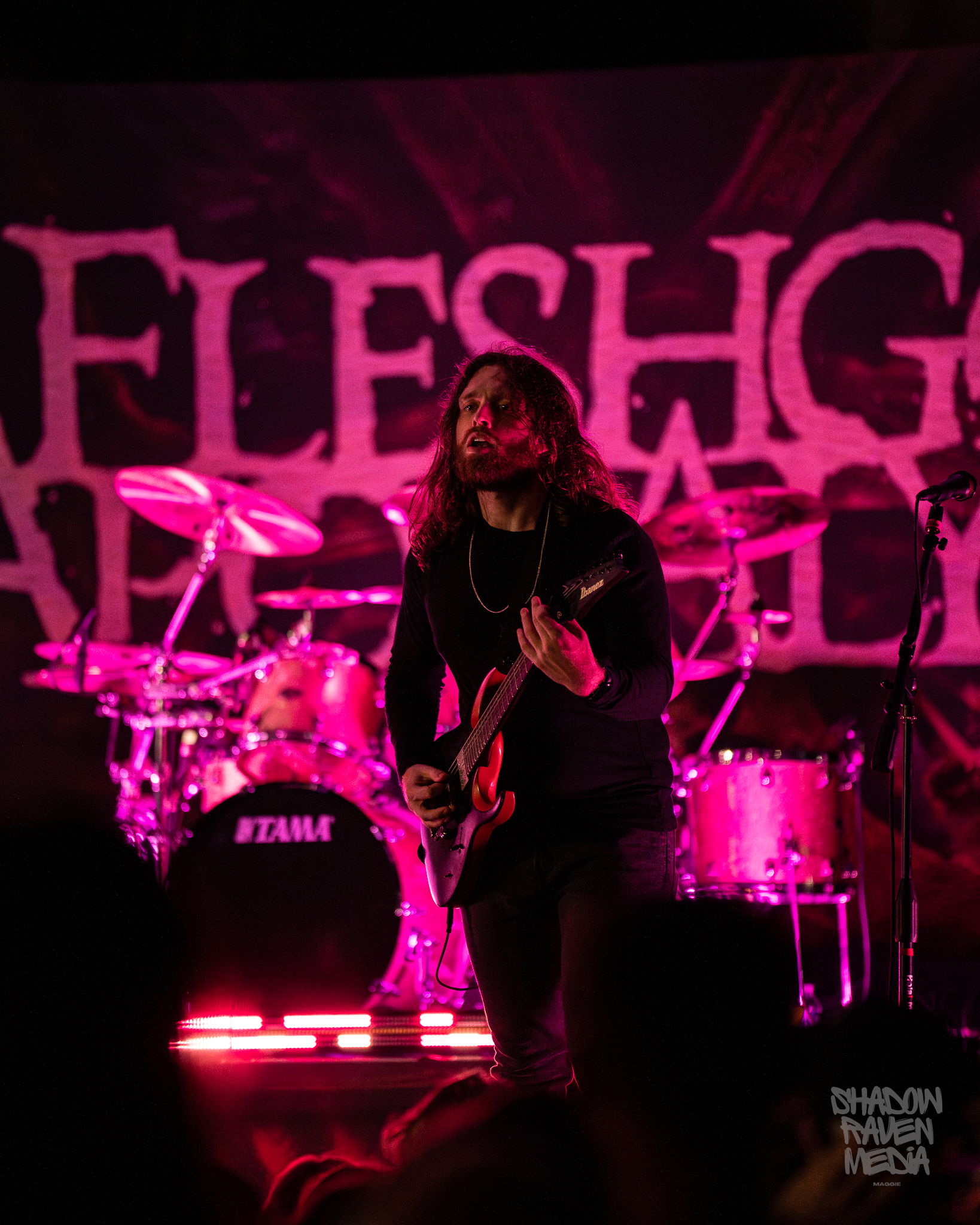 death metal band Shadow of Intent plays for a crowd at The Orpheum in Tampa Florida on September 29 2024