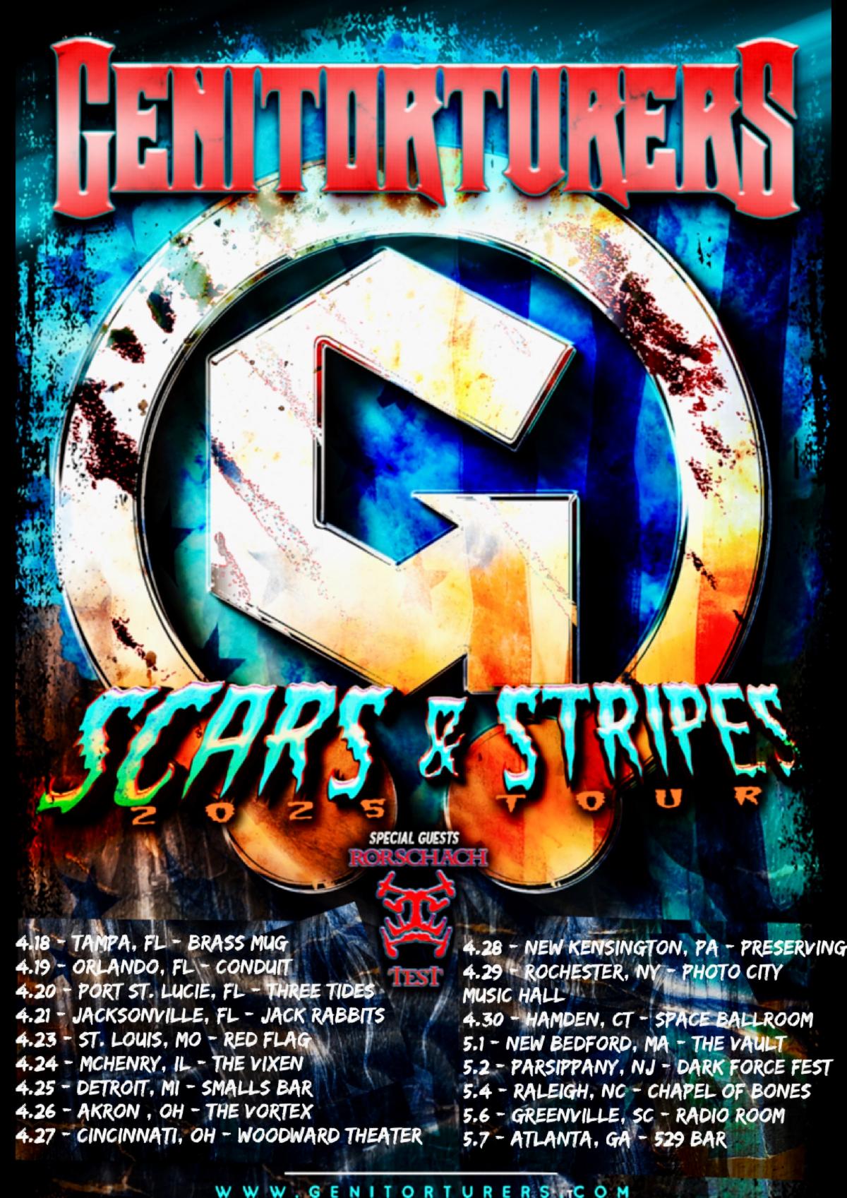 RORSCHACH TEST Hits The Road With Genitorturers April 18